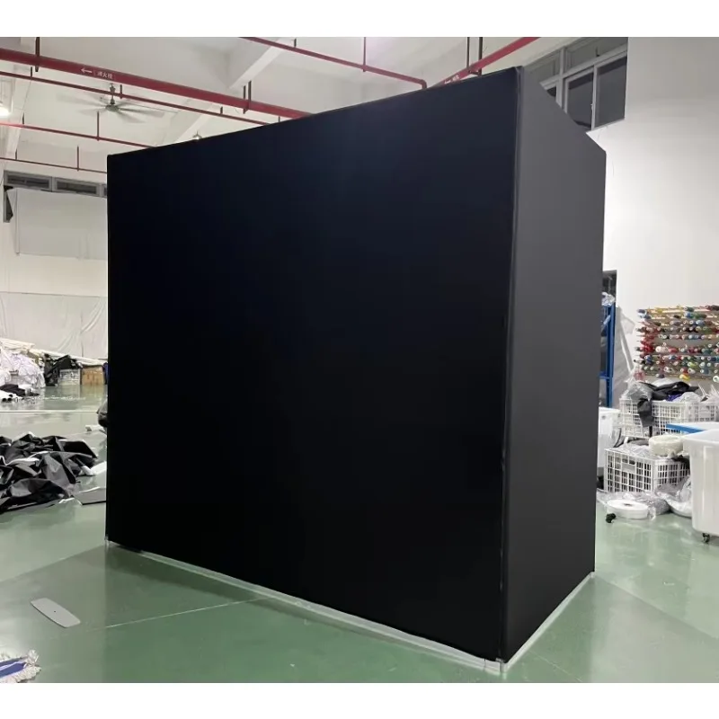 

Custom Size Golf Simulator Enclosure With Hitting Screen Indoor Golf Enclosure Frame Cage