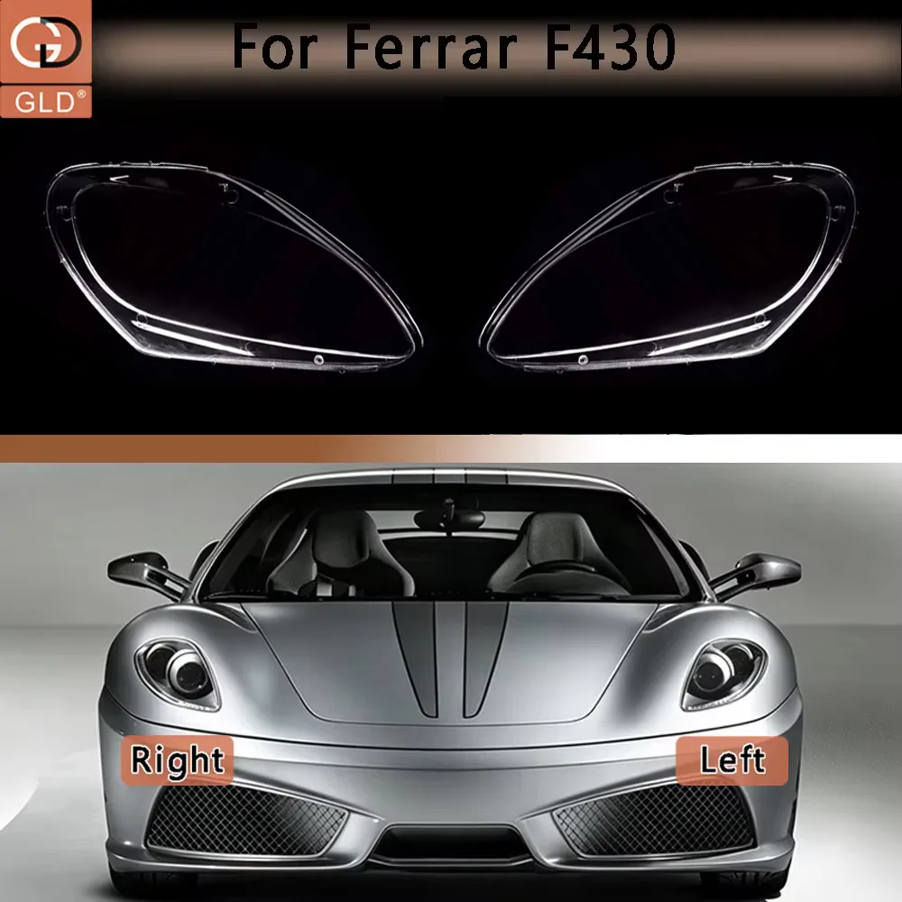 For Ferrar F430 lamp shell Vehicle Accessories Lights Cover Headlight Lights Glass Car Front Headlight Lens Cover Lights Shell