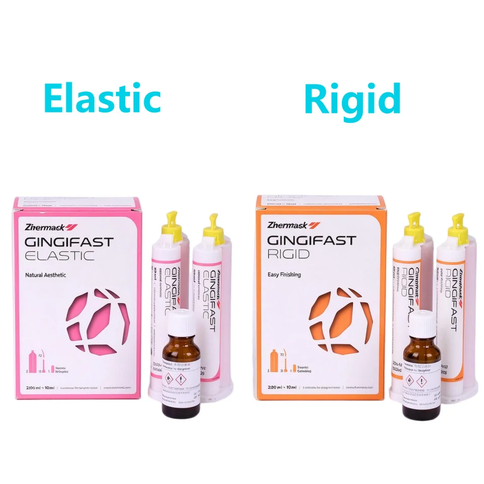Zhermack Gingifast Elastic Rigid Dental Gingival Mask Addition Silicone Gingival Reproduction Impression Material Separator kit