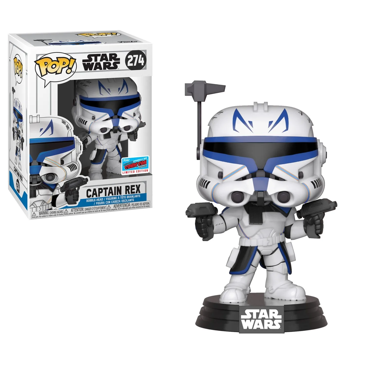 Funko POP Star Wars Captain Rex 274# Vinyl Figure Fall Convention 