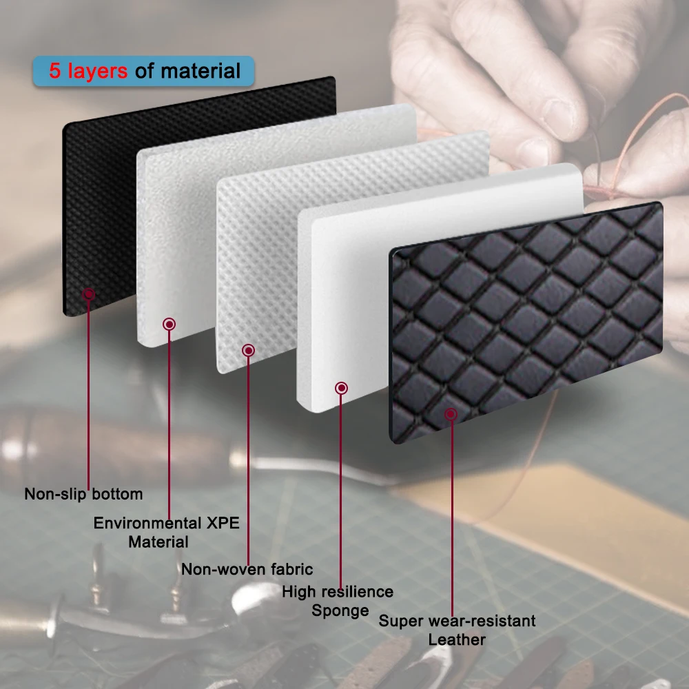 حصيرة أرضية السيارة لميتسوبيشي لباجيرو مونتيرو شوغون V93 2010-2019 مع ملحقات داخلية مضادة للانزلاق باللون الأسود