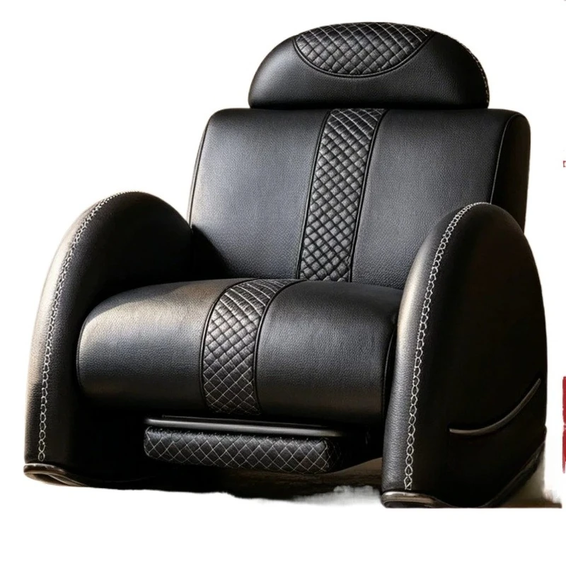 

Кресло-качалка Dopamine, роскошное кожаное одноместное кресло для гостиной, легкое люксовое ретро-кресло, новая модель 2026 года