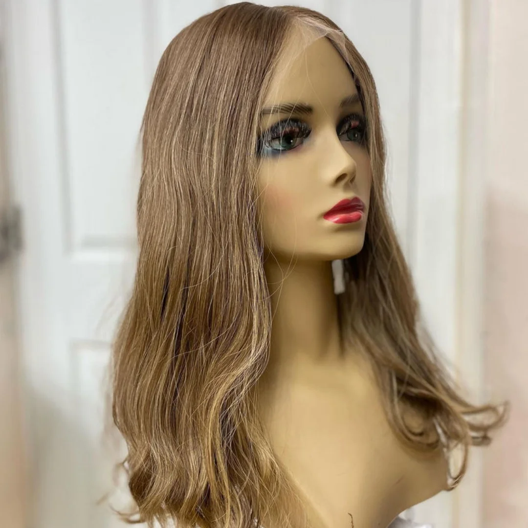 الكراميل براون غلويليس الباروكات موجة طبيعية الاصطناعية HD الدانتيل شعر مستعار أمامي سوبر طويل موجة شعر مستعار كبير الحجم غطاء ألياف عالية الجودة