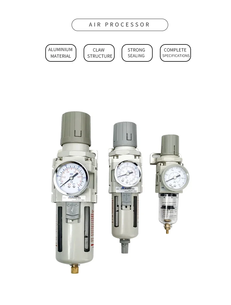 AW3000-03 Pneumatic Filter Regulator Air Handling Pneumatic Valve Pressure Reducing Valve