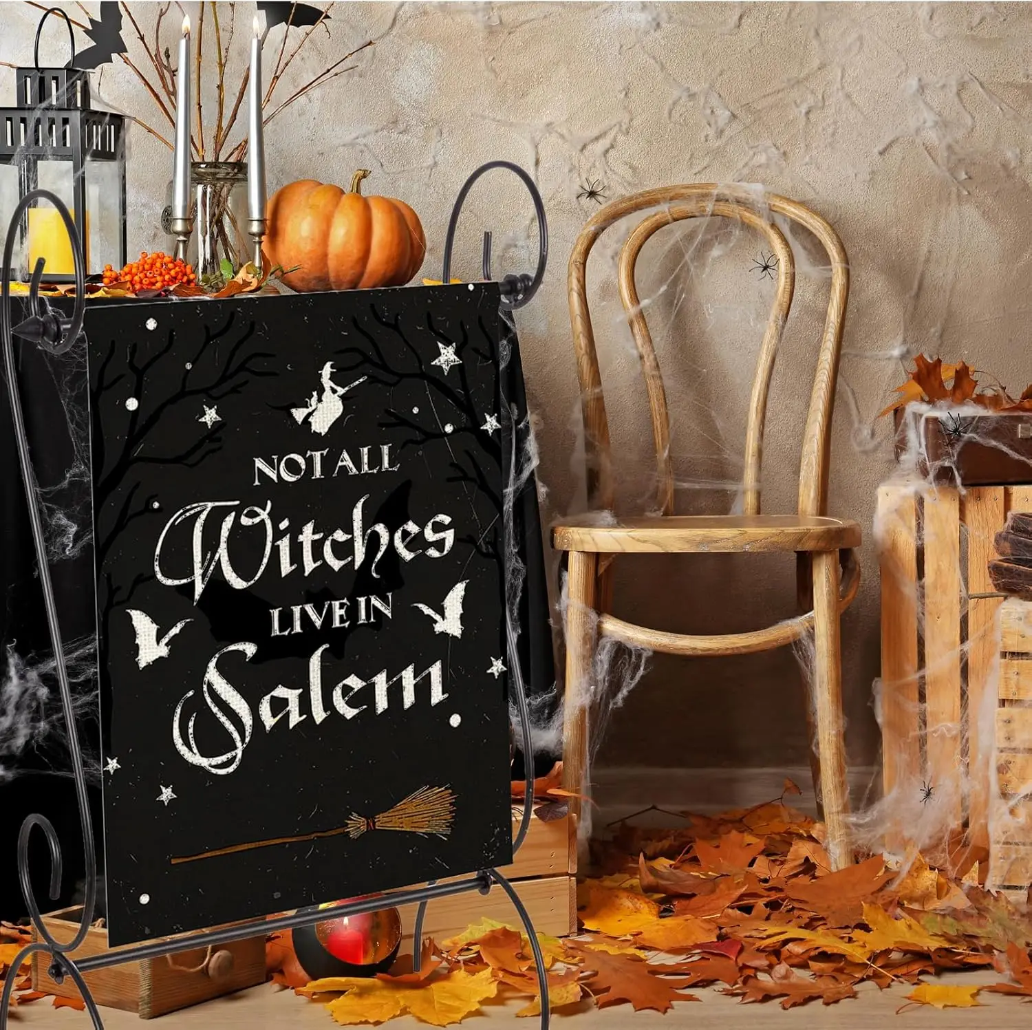 Halloween Garden Flag Witches Garden Flags 12x18 Double Sided Hocus Pocus Flags for Outside Decor - Not All Witches Live In