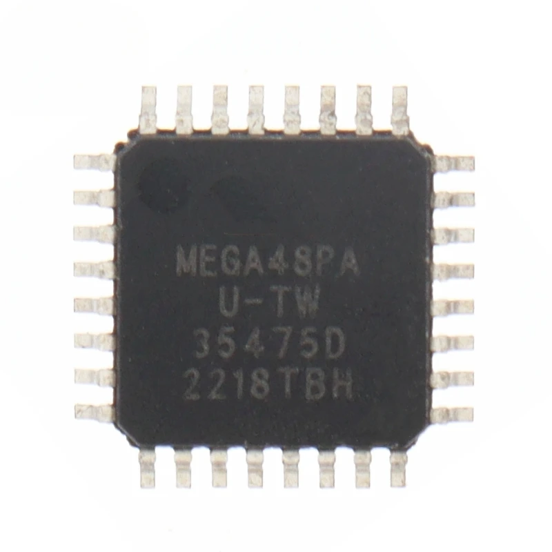 ATMEGA48 TQFP32 MCU 8-Bit ATmega AVR RISC 4KB Flash 2.5V/3.3V/5V 32-Pin TQFP ATMEGA48PA-AU