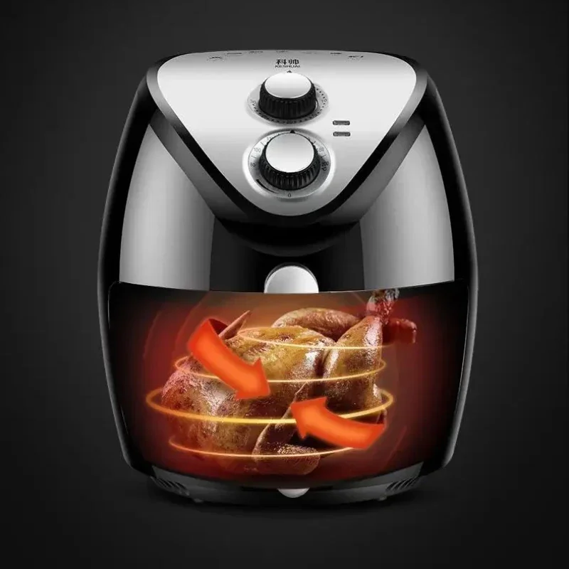 DK105: LargeCapacity Smart Air Fryer, OilFree Frying Machine, MultiFunction Digital Cooker for Family, Automatic Kitchen