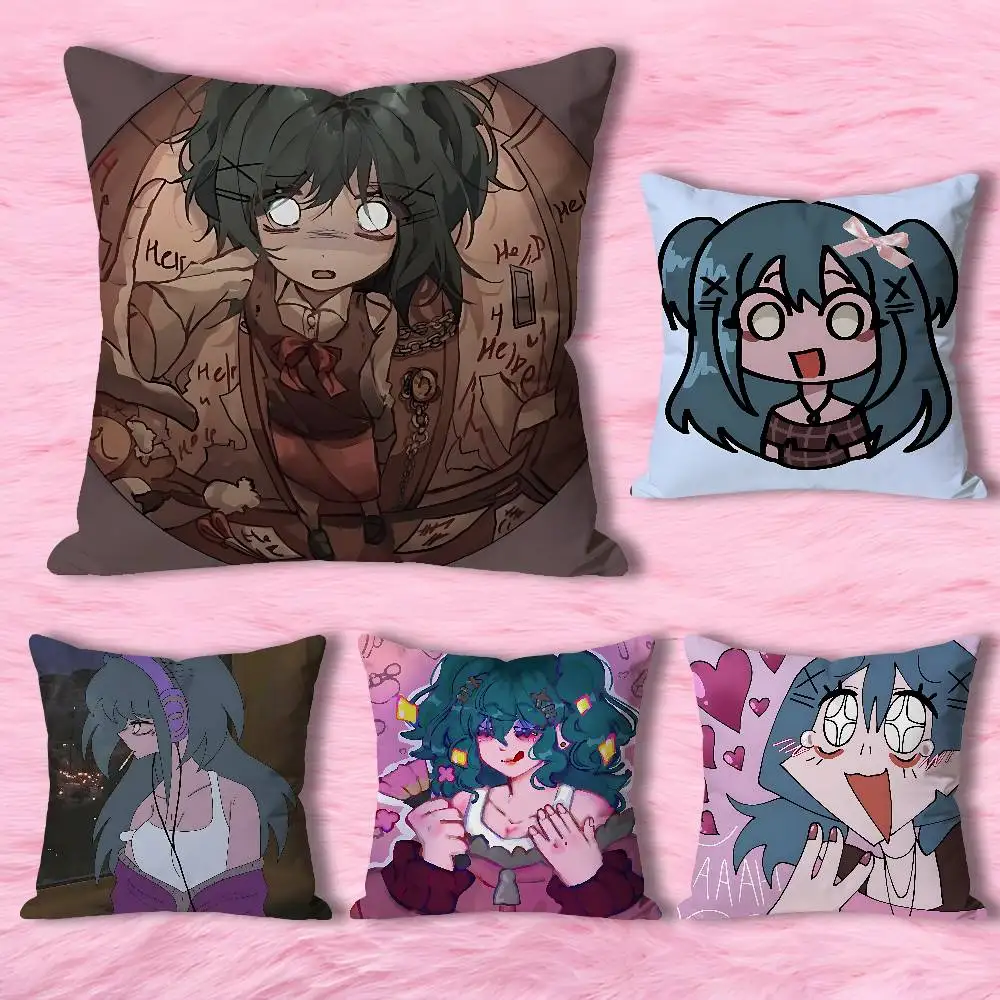 

Hot Horror L-Laceys Games Anime Celebrity Merchandise All-Match Printed Pillow Case Sofa Car Office Room Decoration Protector