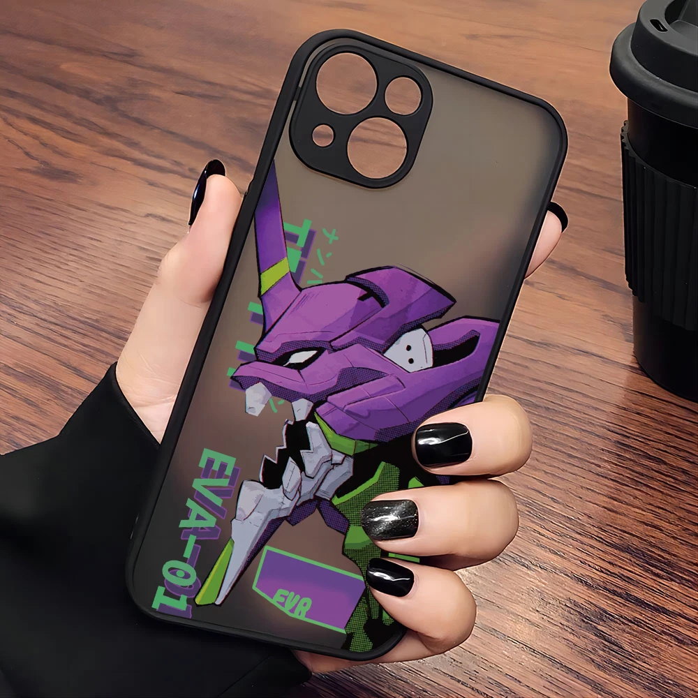 Cartoon Anime Fighter EVA-01 Cassa Del Telefono Per Samsung S24 S23 S22 S21 S20 S10 FE Nota10 Plus Ultra Lite 5G Opaco Trasparente Della Copertura