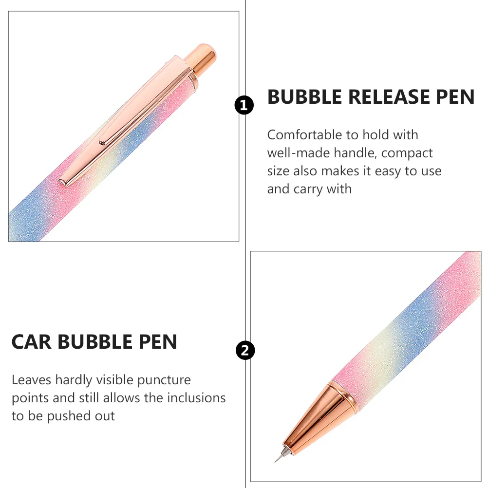 

3 pcs Air Release Pens For Car Vinyl Weeding Bubble Removal Tool Compact Handle Easy To Use Stickers Installation Helper