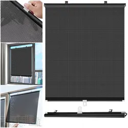 Suction Cup Sunshade Nail-free Blackout Curtain Easy To Install Window Sun-shading Curtains for Bedroom Home Office Bathroom