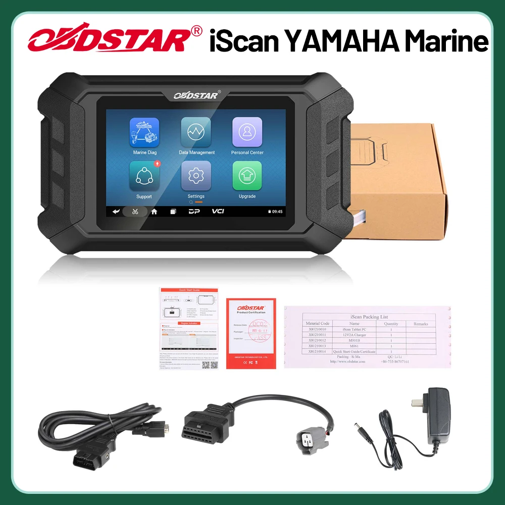 OBDSTAR iScan for YAMAHA MARINE Diagnostic Code Reading Setting and Key Programmer Tool Two Years Update for Free