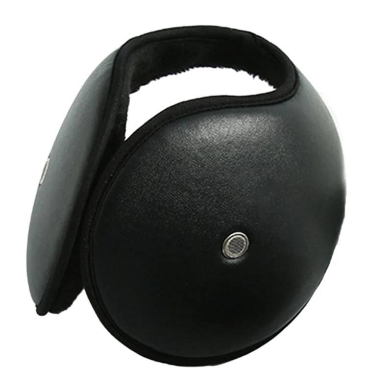 Waterproof Leather Outer Plush Earmuff Adult Elastic Ear Warmer Winter Cold Winter Presents for Students Teens Skiing