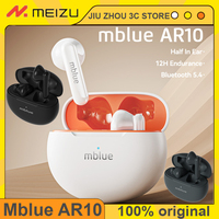 MEIZU Mblue AR10 TWS Wireless Earbuds Half In Ear Noise Reduction HIFI HD Sports Bluetooth 5.4 Low Latency Headphones CUstom