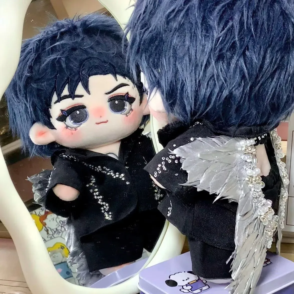 20cm Tan Kisser character, Tan Jianci's prototype cotton doll gift from Shenzhen's final show view 3