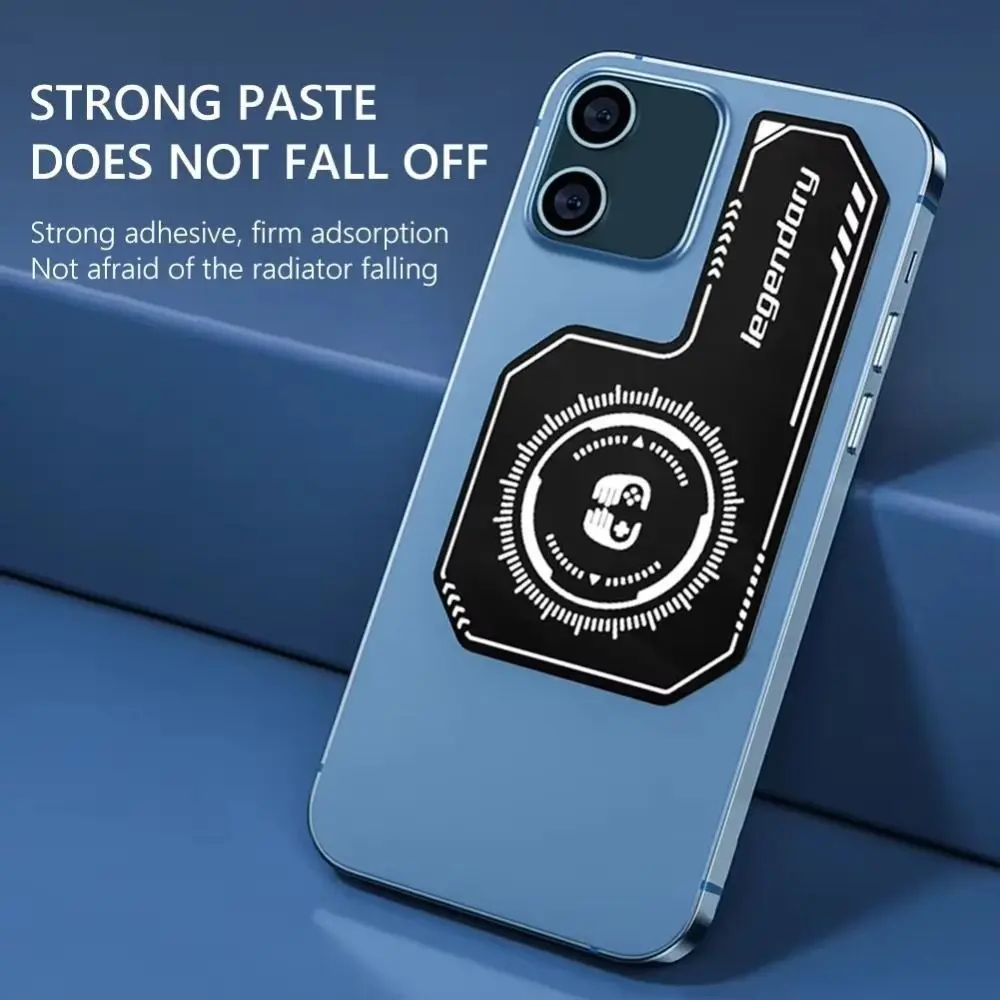 Magnetic Cell Phone Cooling Plate Heat Dissipation Radiating Sticker Phone Radiator Sticker Thin Fan Accessories Heat Sink Pad