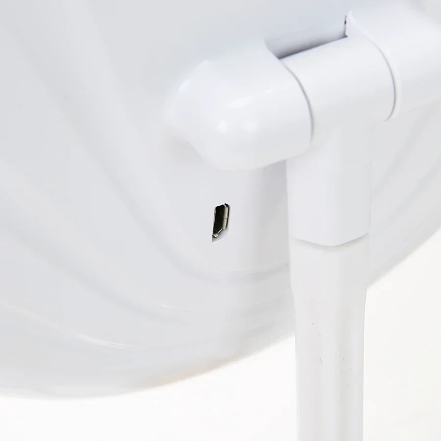 مرآة ماكياج LED مع مصباح ضوء مع تخزين سطح المكتب الدورية مرآة لمستحضرات التجميل ضوء قابل للتعديل يعتم USB المرآة البالونية