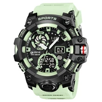 STRYVE 8027 reloj electrónico relojes deportivos de lujo reloj cronógrafo Digital de doble horario relojes de pulsera con pantalla semanal para hombre