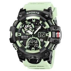 STRYVE 8027 electronic watch luxury  Sport Watches Digital Double Time Chronograph Watch Mens Week Display Wristwatches