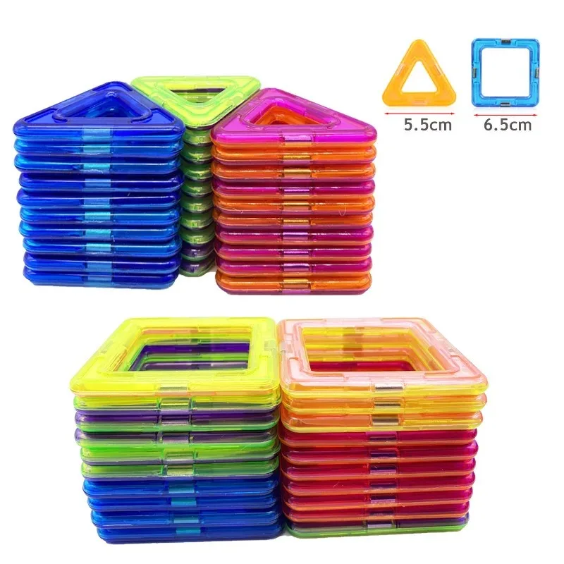 Big Size Magnetic Designer Construction Set Model & Building Toy Plastic Magnetic Blocks Educational Toys For Kids Gifts