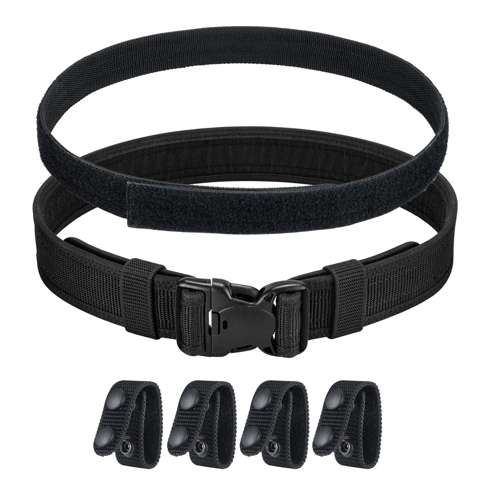 

EZshoot Utility Belt 2 in 1 Design Duty Belt Adjustable Length 2" Tactical Heavy Duty Belt With 4 Belt Keepers for Outdoor Sport