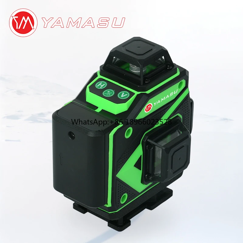 level 01 Wall  Level 16 Lines 4D 360 Green Beam Self-Leveling Rotary Leveler Vertical Cross Line