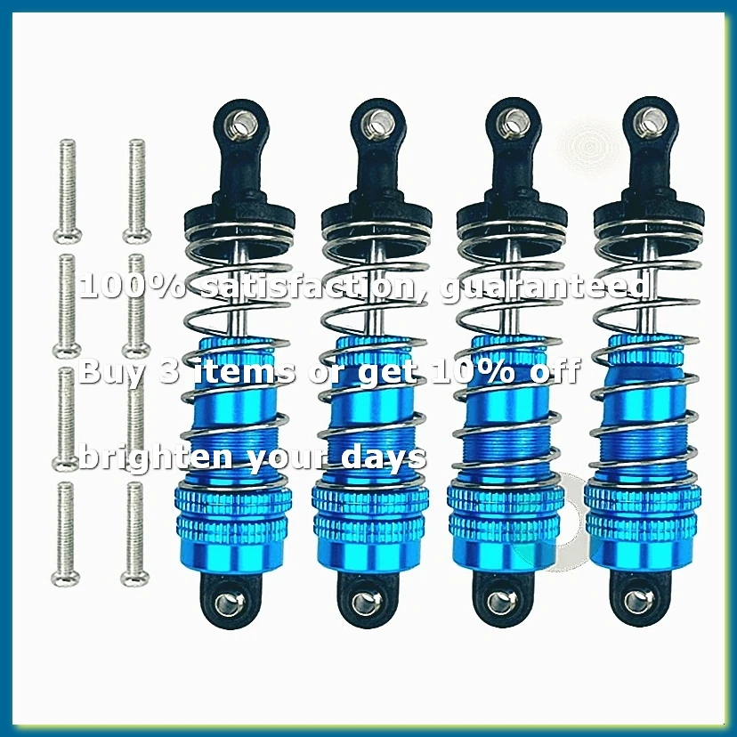 4Pcs Metal Front and Rear Oil Damper for H16 16207 16208 16209 16210 1/16 RC Car Upgrades Parts,2