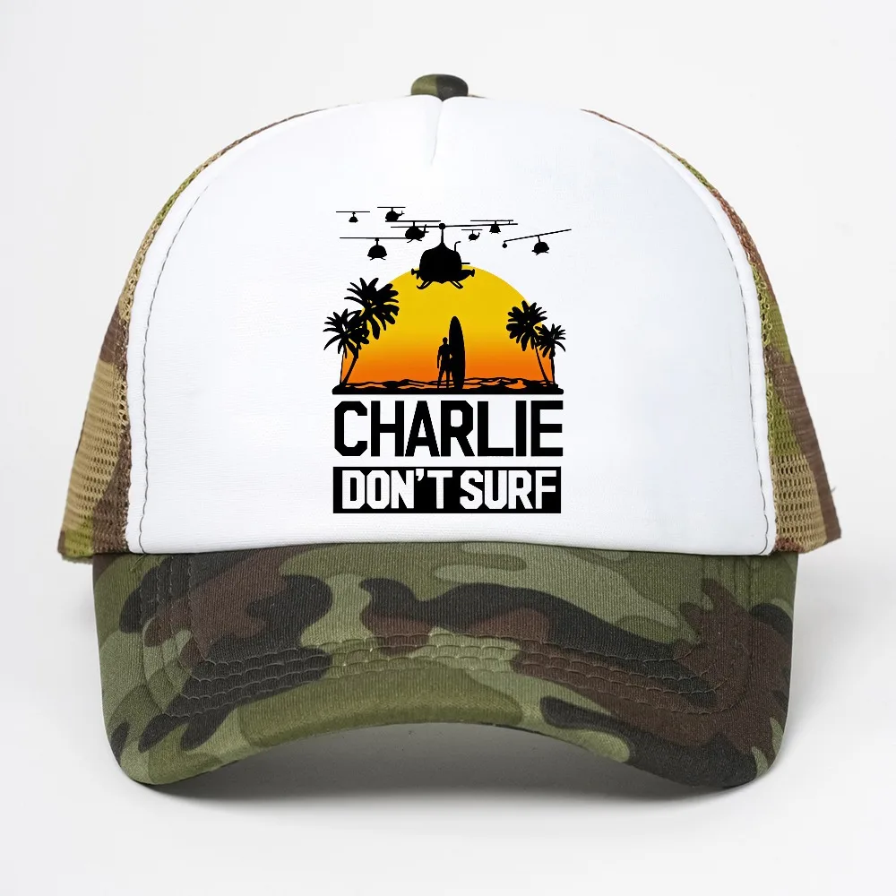 Charlie Dont Surf hat man Apocalypse Now Film Movie men Baseball Cap summer outdoor sports mesh breathable hats