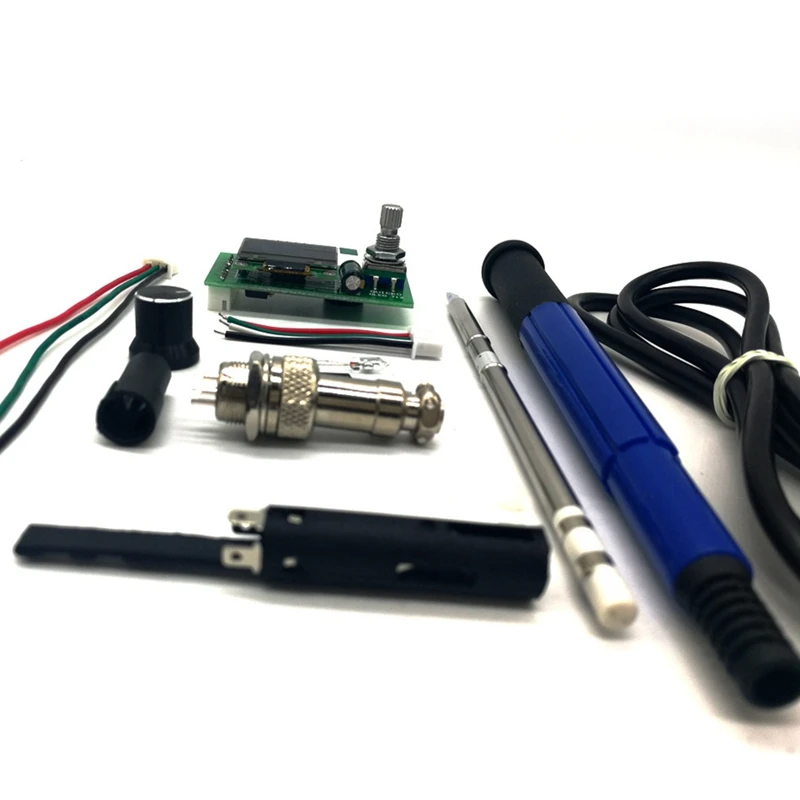 【Popular】T12 STC OLED Controller Digital Soldering Iron Station DIY KITS With Handle Use For T12 Tips