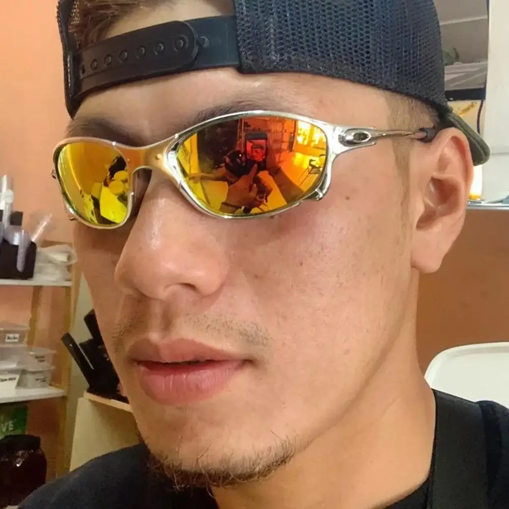 AIELBRO Colorful Sport Sunglasses Sun Glasses Goggles UV400 Windproof Sunglasses for Men Women Retro De Sol Masculino