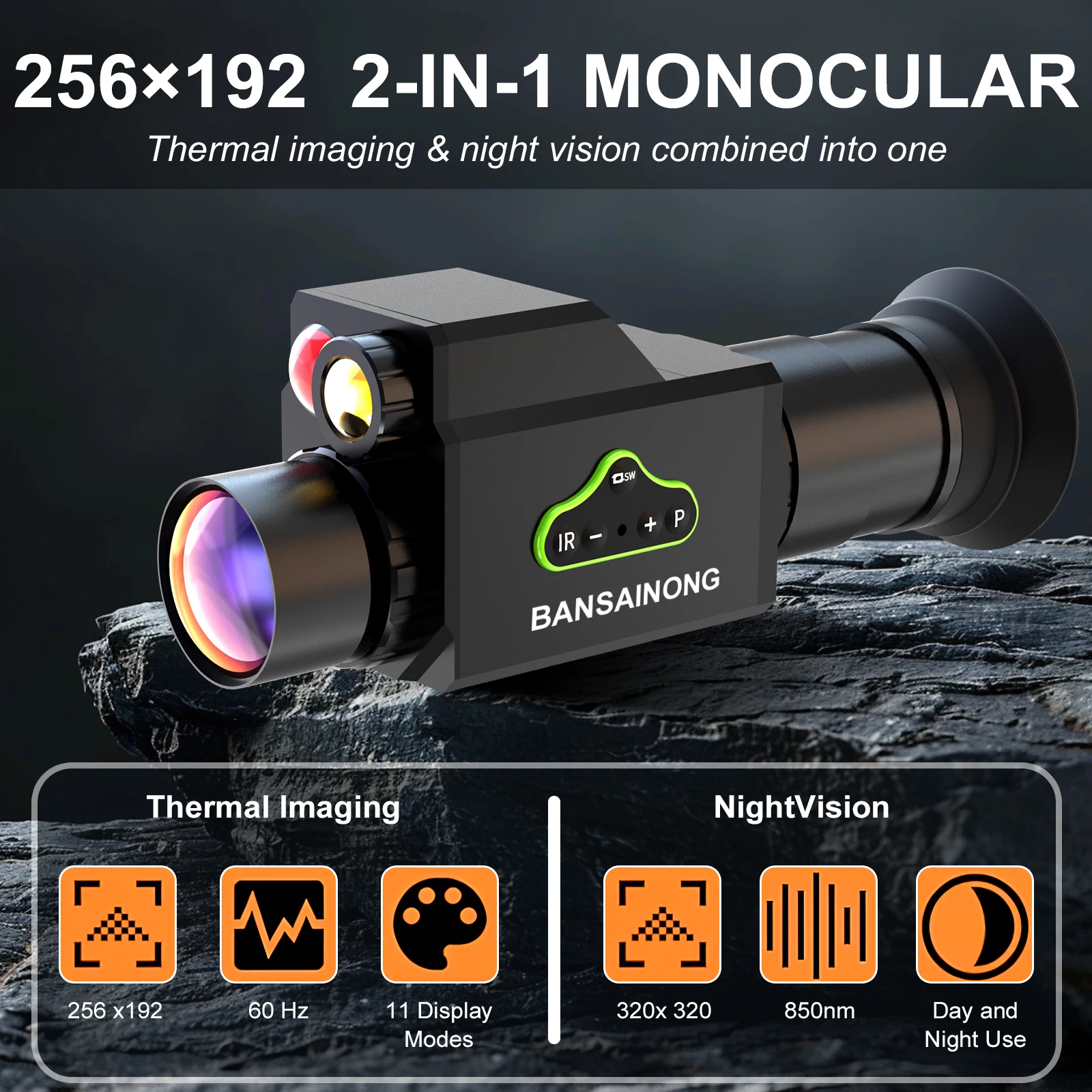 High-Definition 4K Thermal Imaging NV265pro Night Vision Device Dual System Infrared Cross-Sight Full Color All-In-One Telescope