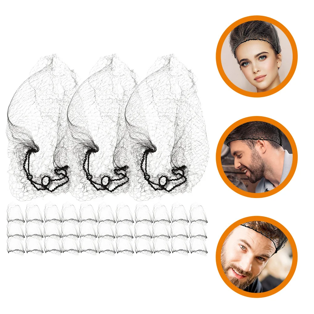 

60Pcs Invisible Hair Net Elastic Mesh Bun Cover Hair Accessory for Women Nurse Dancer Stewardess Women Hairnets