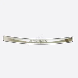 Stainless Protective Pad on The Rear Trunk Trim Lid Threshold Rear Door Sill for Suzuki S-Cross 2014-2021 Car Styling