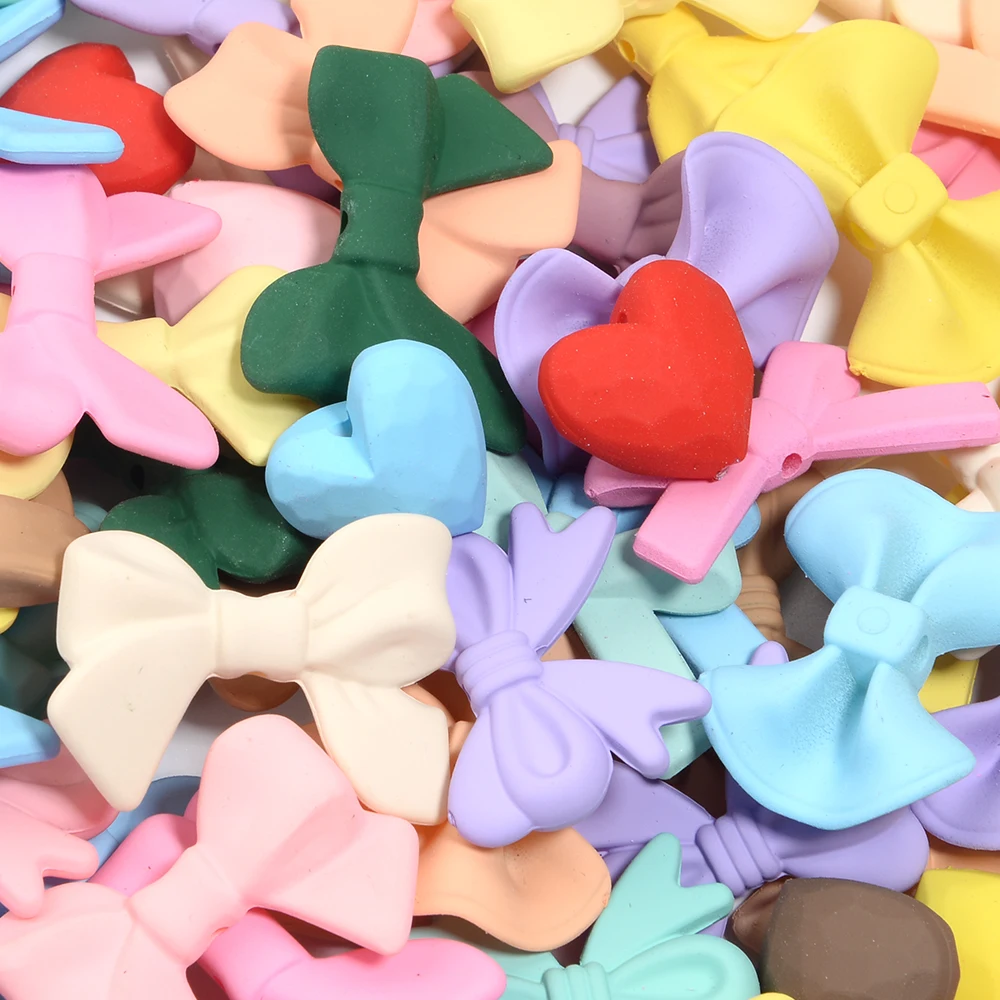 20pcs/lot Acrylic Spray Painting Random Mix Beads Candy Loose Beads For DIY Jewelry Phone Key Bag Car Chain Necklace Accessories