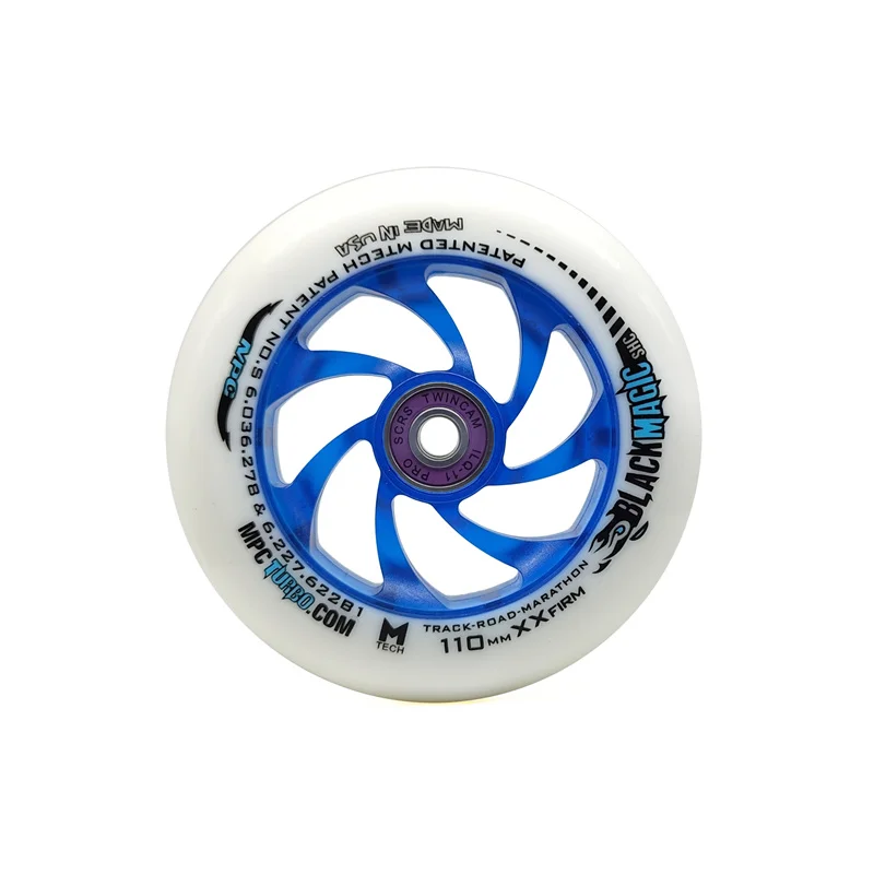 6/8 sztuk MPC rolki do jazdy na łyżwach 100mm 110mm Black Magic XXFirm opony rolkowe ILQ-11 608rs łożysko szybkie o wysokim odbiciu