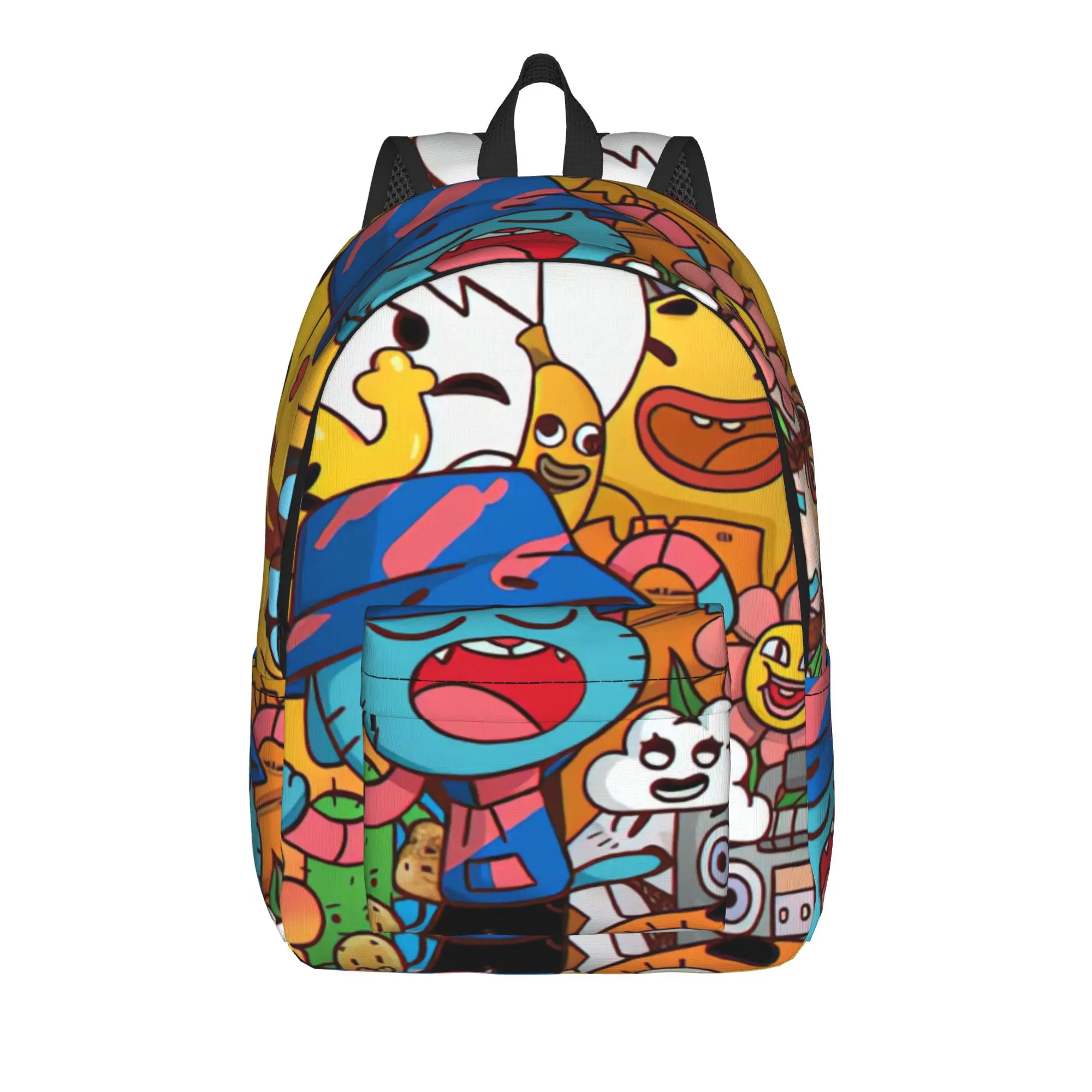 Gumball Gum Ball Watterson Amazing Cartoon Backpack  Aesthetic Backpacks Girl Trekking Pattern School Bags Colorful Rucksack