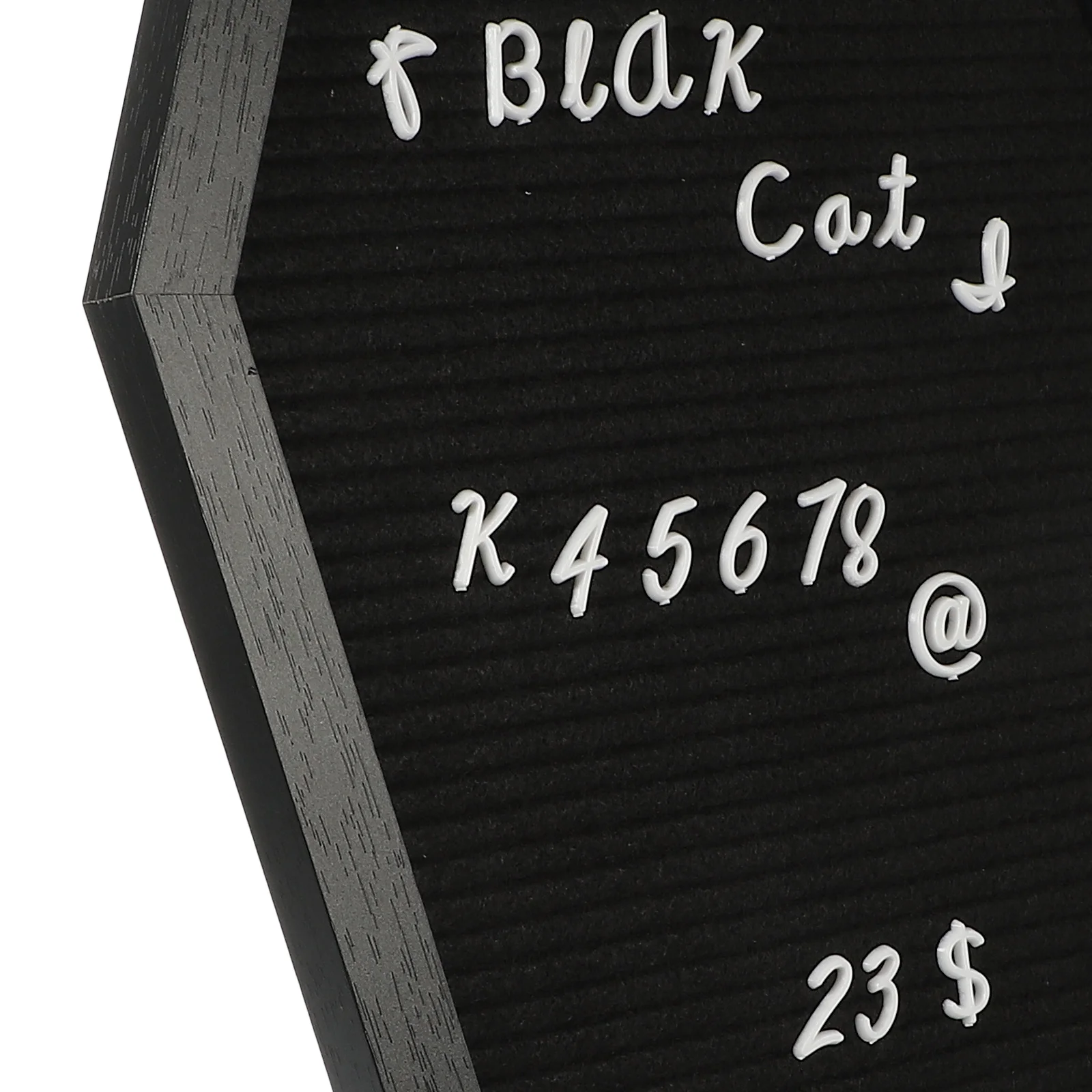 1Set Coffin Shaped Letter Board with Sturdy Wooden Frame Standing Memo Board DIY Letters for Halloween Party Home Decoration