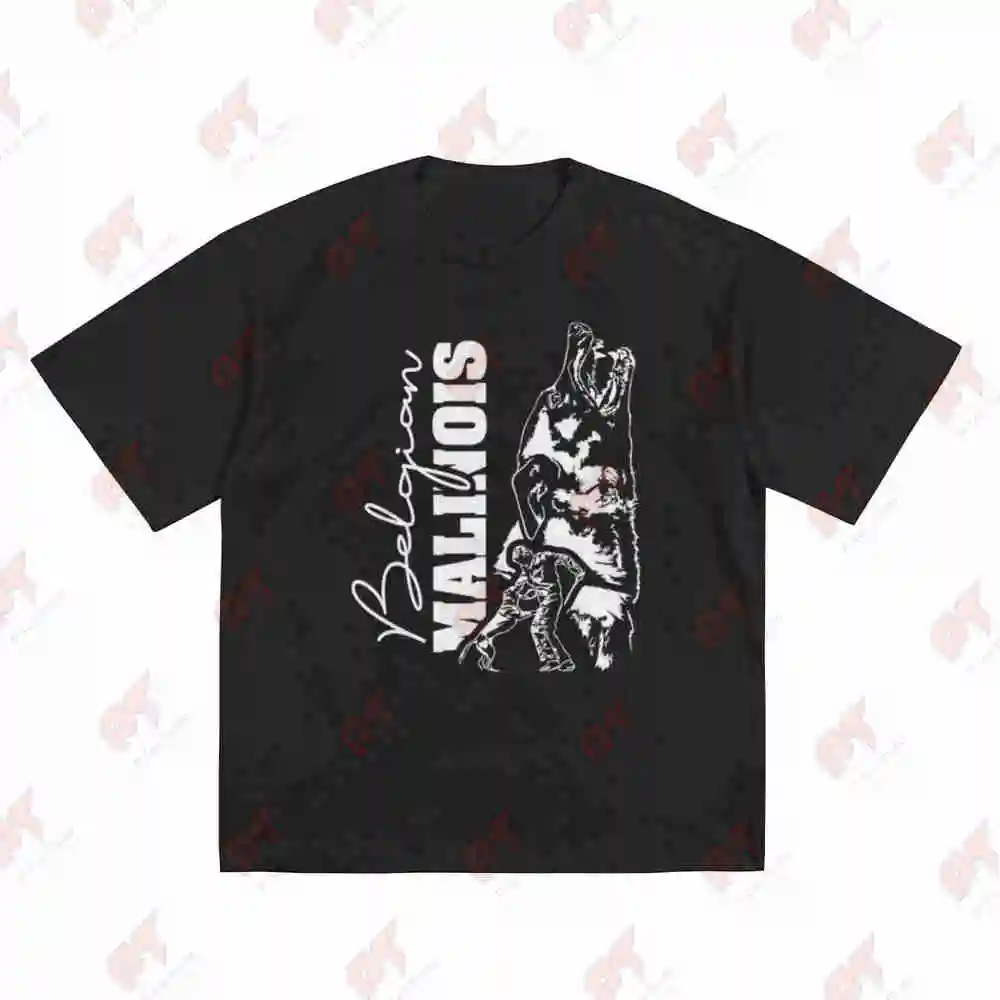 Belgian Malinois IGP German Shepherd Dog Training Short Sleeve Tee 100% Cotton T-Shirt