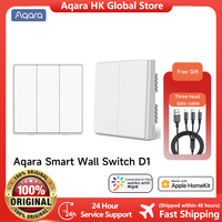 Aqara Smart Wall Switch D1 Zigbee Wireless Remote Control Light Switch Key Neutral Fire Wire For xiaomi mi home homekit