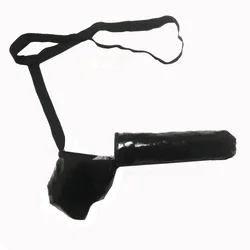 Men's G-Strings Sexy Gay Penis Pouch Lingerie Briefs Patent Leather Thong Elastic Man Enhance T-Back Homme Slip Erotic