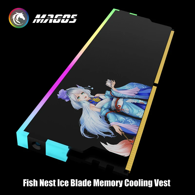 Nigigen Pattern Universal RAM Memory Vest for DDR5 DDR4 DDR3 Module Heatsink 5V ARGB, Desktop Computer Cooling Part