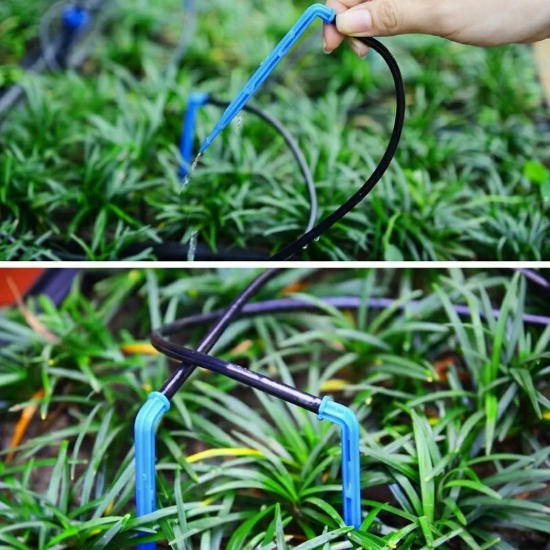 Premium Drip Emitters for Micro Tube Curved Straight Arrow Drippers Made of New Raw Material Stable Water Flow for Garden