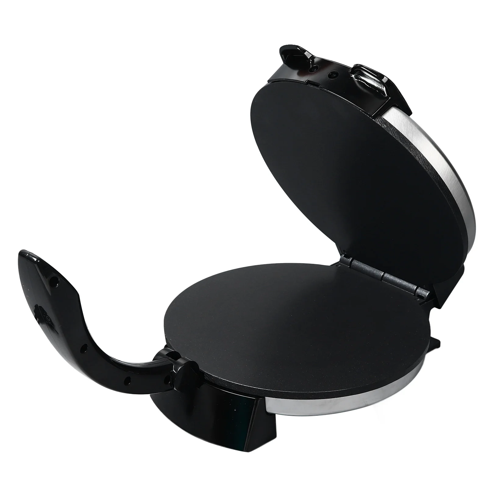 صانع الكريب 1200 واط الفولاذ المقاوم للصدأ صينية مستديرة كهربائية غير لاصقة مع التحكم في درجة الحرارة للبيض الفطائر البيتزا صانع الكريب