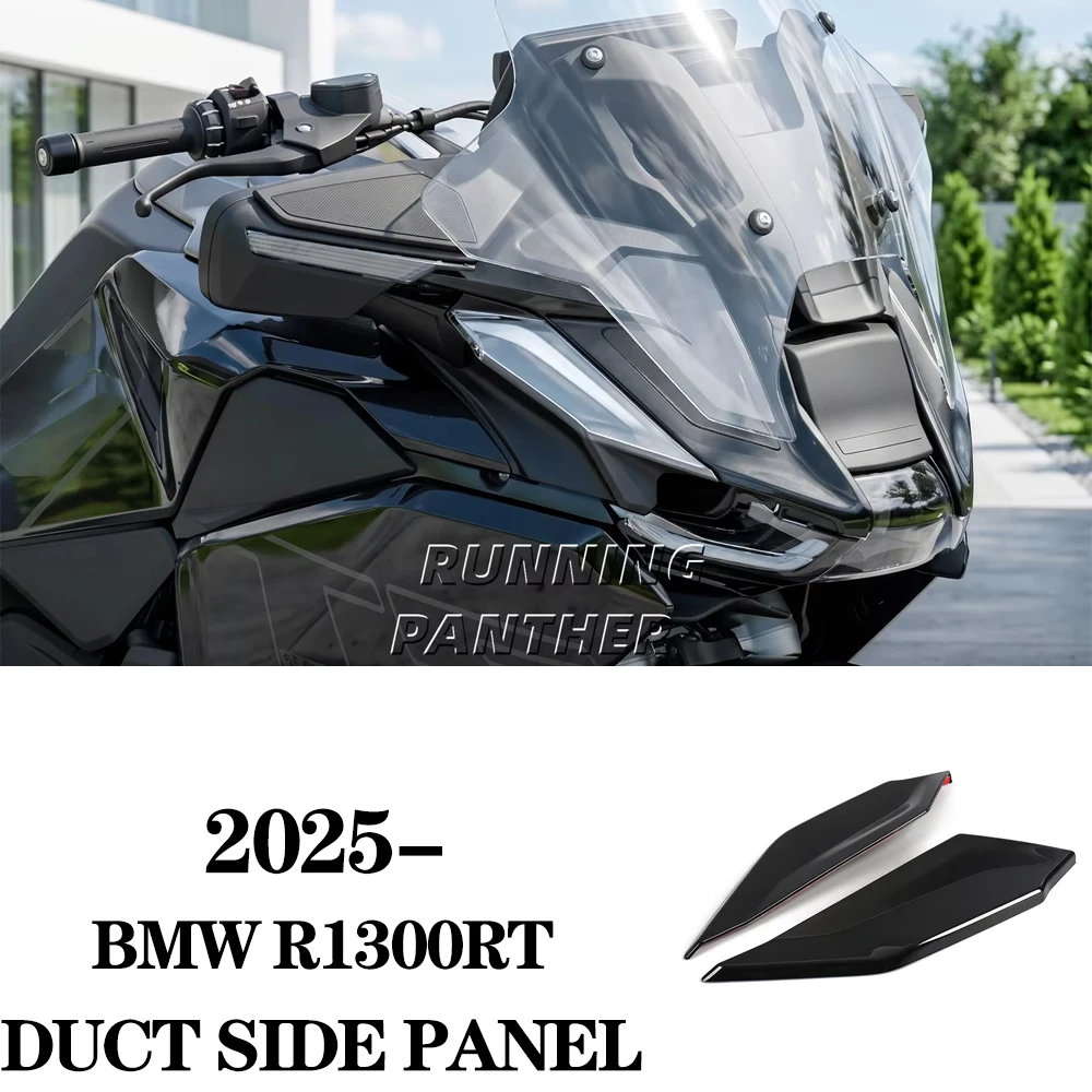 New Motorcycle Chrome Black ABS Air Deflector Diversion Cover Plate Side Fairing Cover Plate For BMW R1300RT R1300 RT 2025-