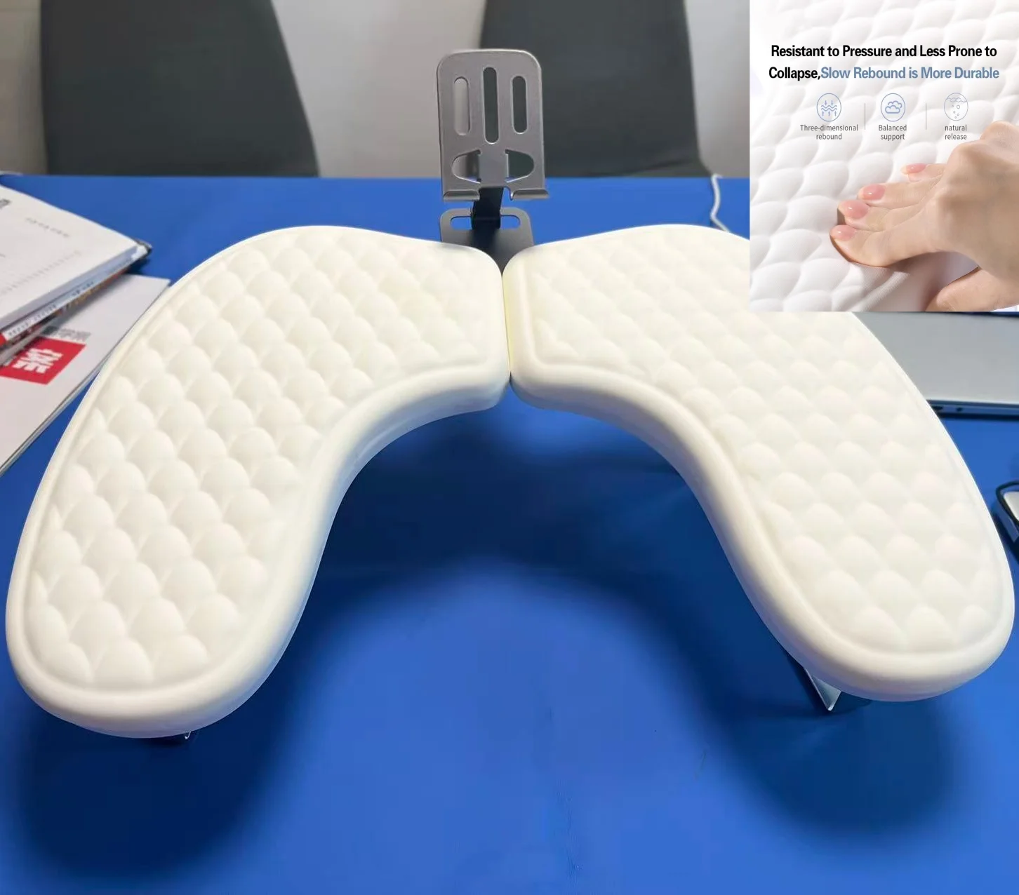 Large Armrest Manicure Cushion, Soft Russian-Style Butterfly Hand Pillow, Detachable and Foldable Manicure Hand Pillow, Dedicated for Manicures, with Phone Holder