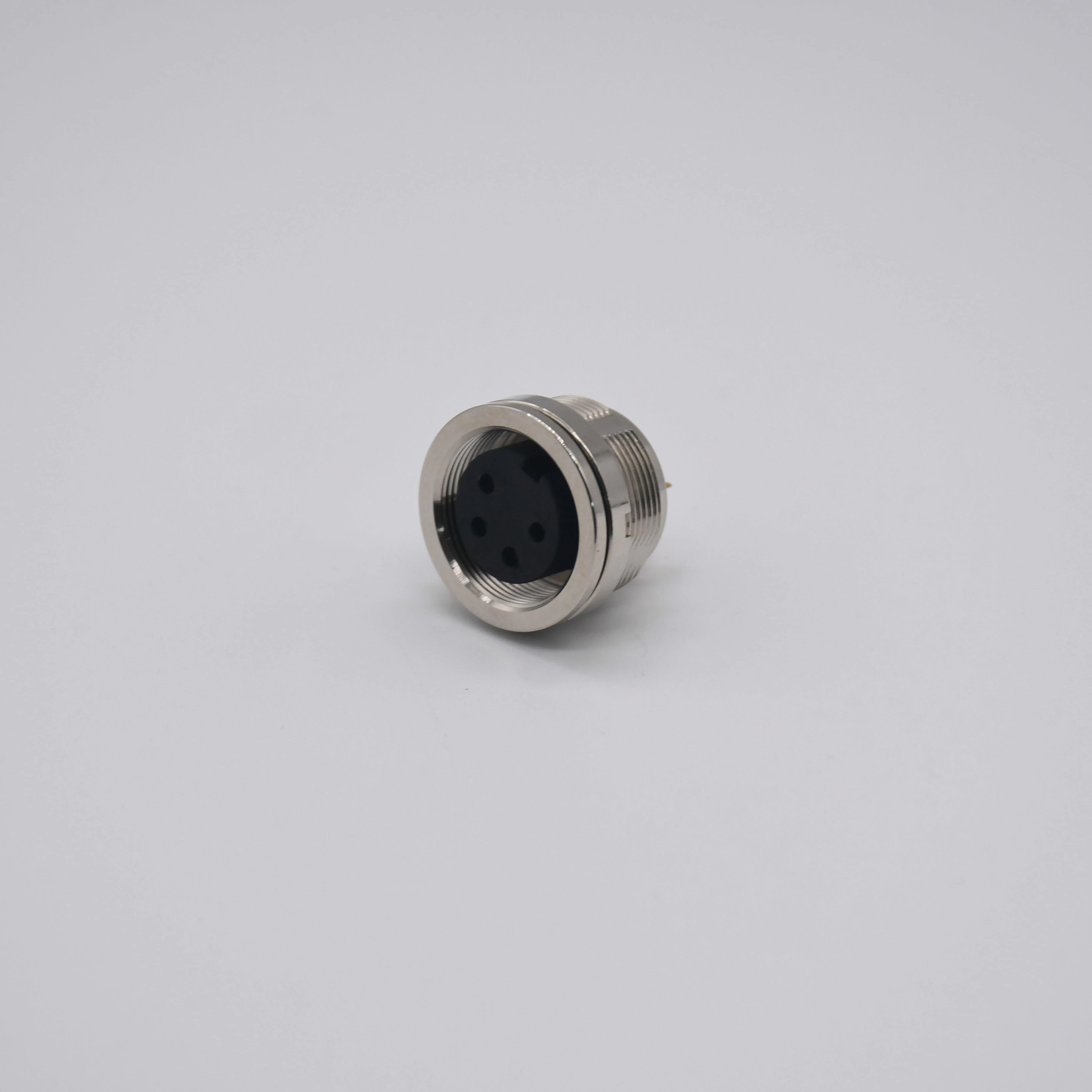 M16 Solder Type Connector  IP67 Rated 3A 60V 4 5 Pin A-Coded Female Rear Mount Bulkhead Receptacle
