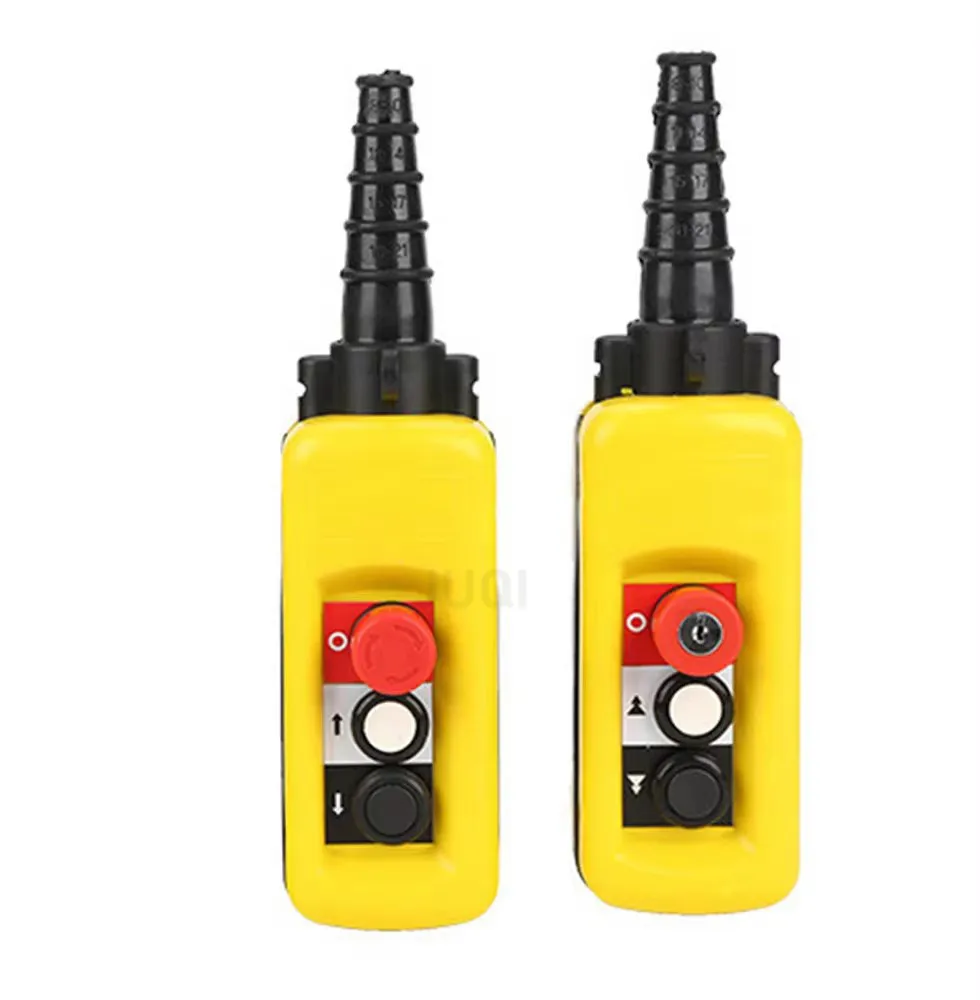 XAC-A471 2/4/6/8-bit electric hoist lifting button control switch single/dual speed crane drive remote control waterproof handle