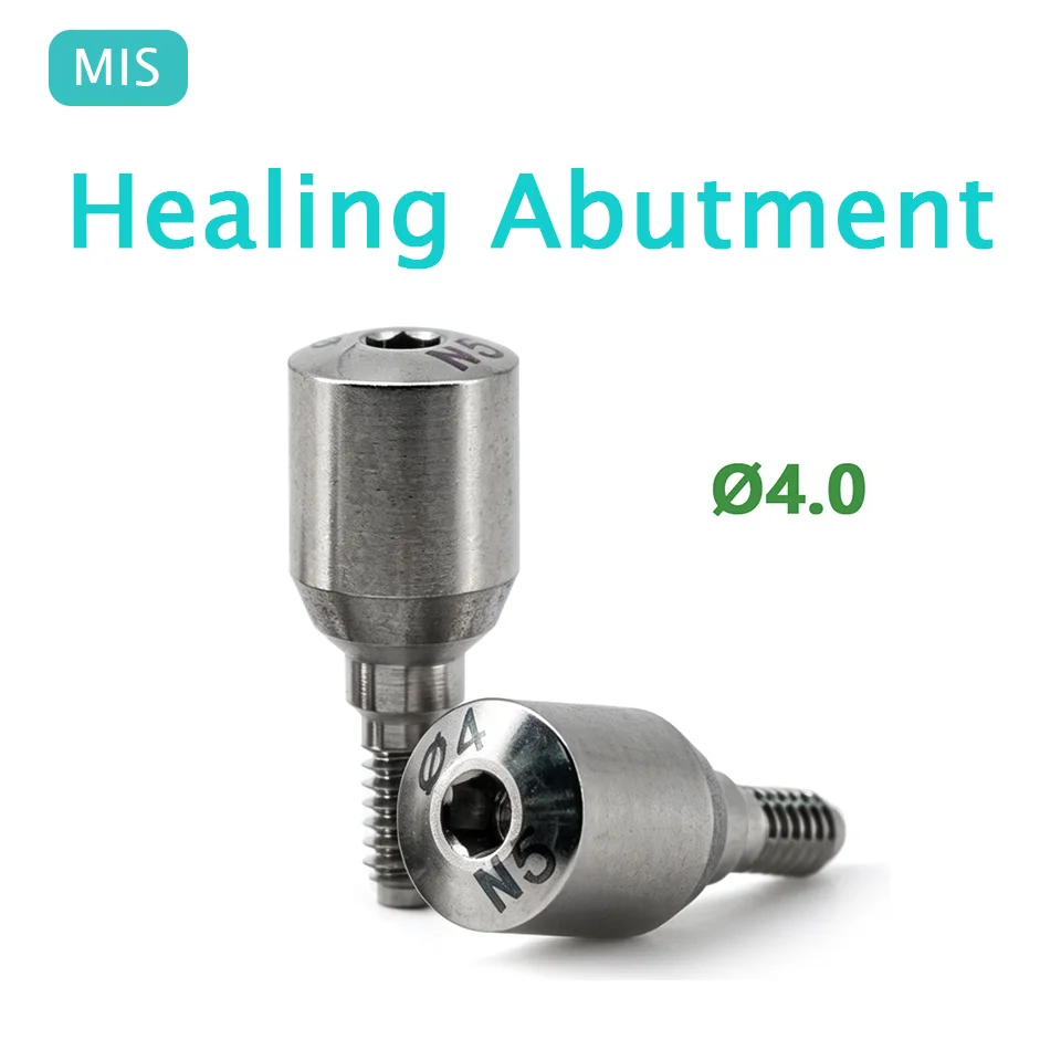 10 Pcs Set MIS System Dental Healing Abutment Grade V Titanium Implant Components Laboratory Consumables Direct Supply Fast Ship