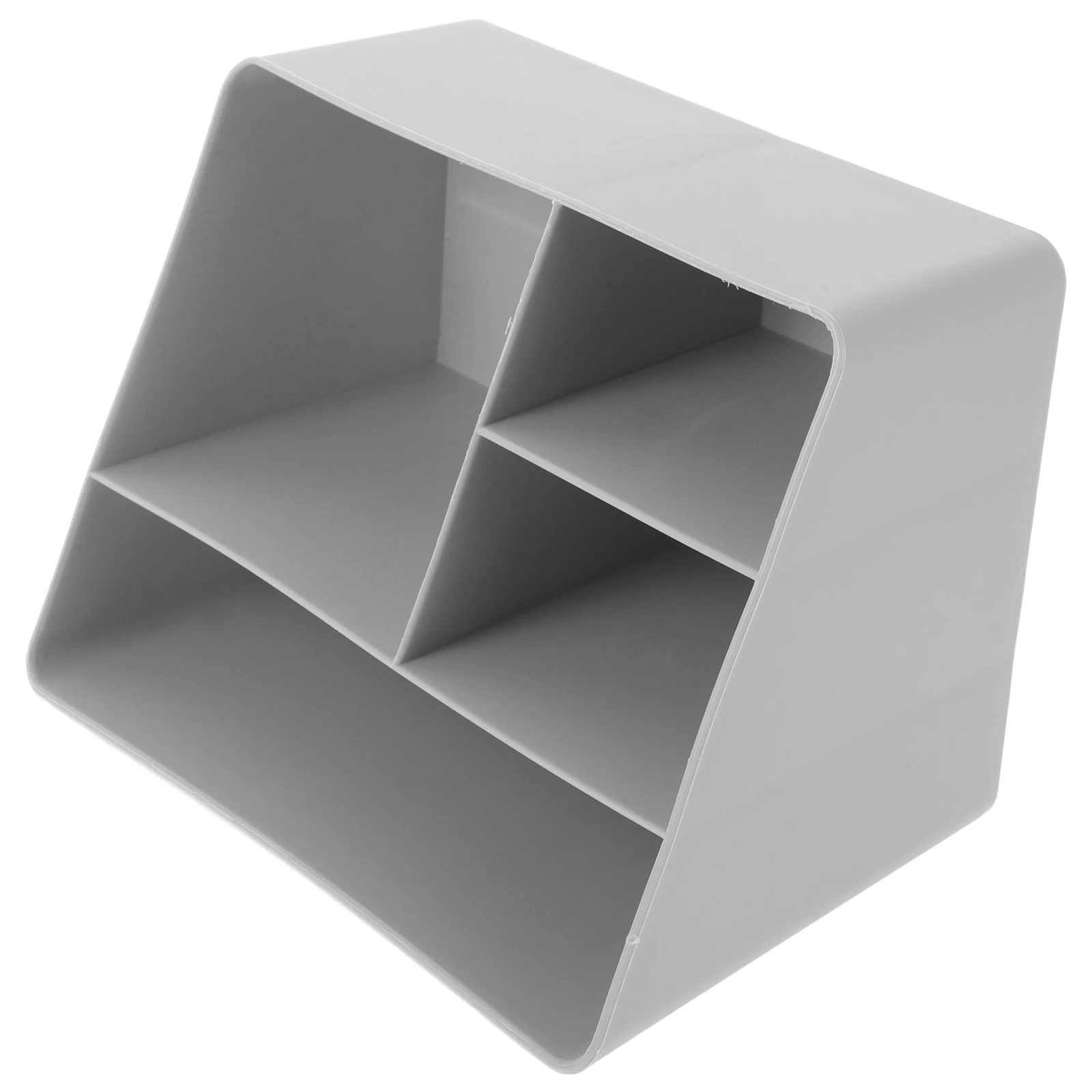 

Coffee and Organizer 4-Compartments for Kitchen Countertop Sleek Gray Design PP Material Space Saving