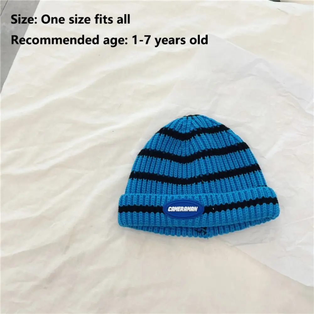 หมวกเด็กที่อบอุ่น หมวกเด็กกันลมที่สะดวกสบาย หมวกถักลายทางอเนกประสงค์ระบายอากาศได้สำหรับเด็กชายและเด็กหญิง